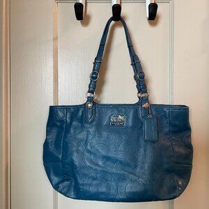 Used Coach Mia Embossed Tote Handbag, style number 15731